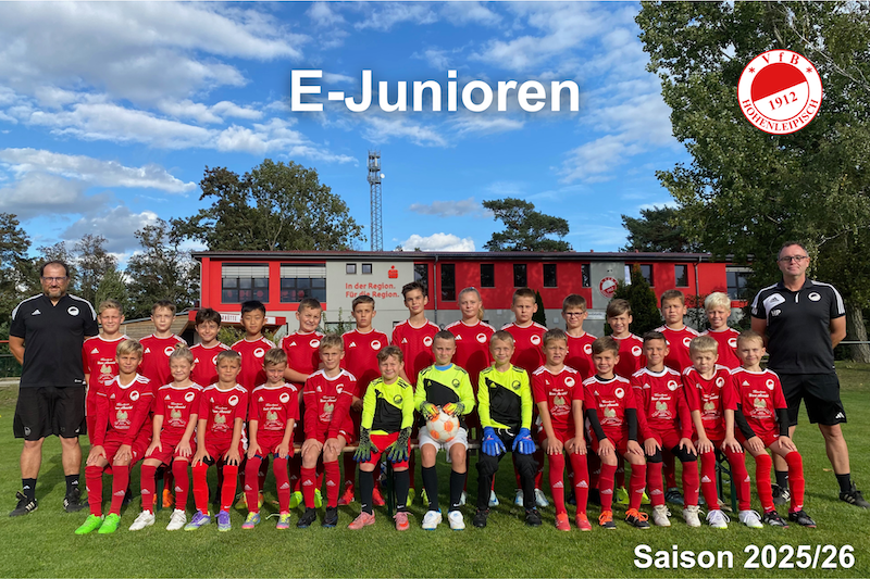 VfB Mannschaftsfotos Nachwuchs Saison 25 26 E Junioren